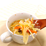 野菜のスープパスタ