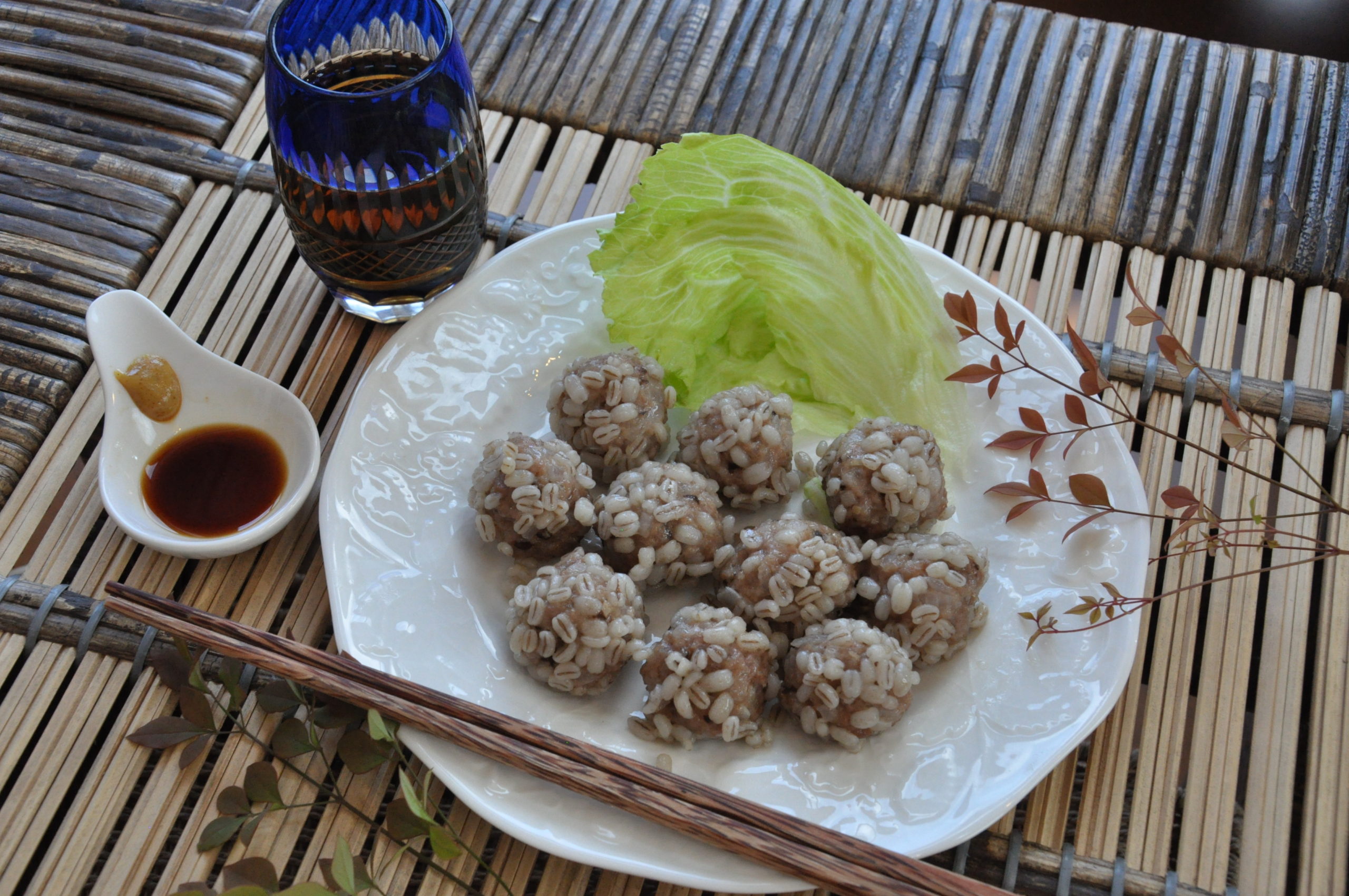 電子レンジで簡単！もち麦シュウマイ