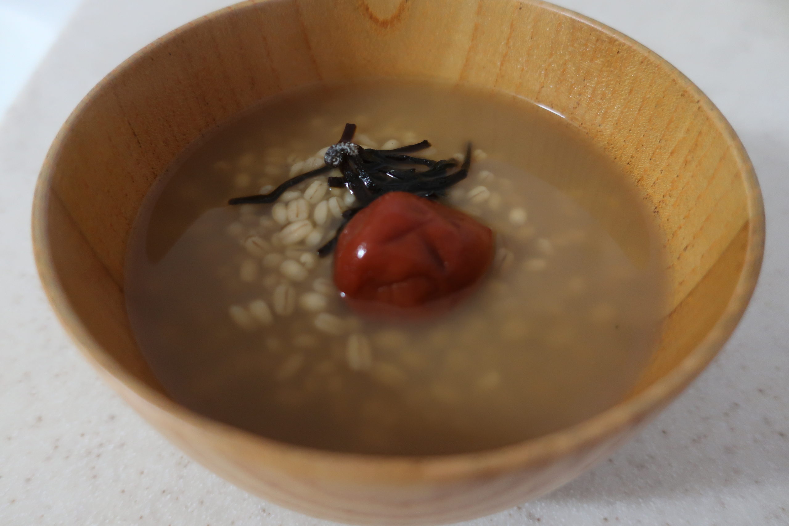 もち麦茶粥 | レシピ | はくばく