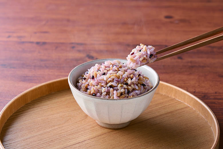 「食感楽しむもち玄米」の基本の炊飯方法