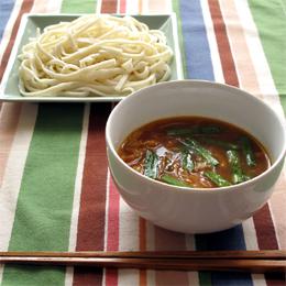 野菜のぴり辛つけダレうどん